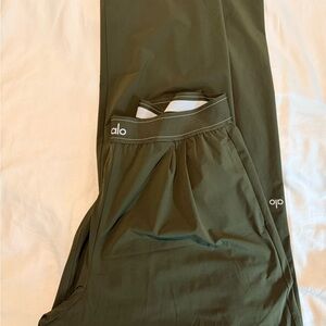 ALO Yoga Olive Green Track Pants